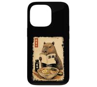 Carcasa para iPhone 13 Pro Lindo Capybara Ramen Japonés Kanji Edo Pintura