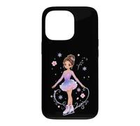 Carcasa para iPhone 13 Pro Lindo Patinaje artístico Princesa Floral Patinador sobre Hielo