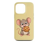 Carcasa para iPhone 13 Pro Lindo ratón de Dibujos Animados con Galletas Dulce Snack