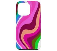 Carcasa para iPhone 13 Pro Liquid Swirl Retro 60s 70s Aesthetic Indie Hippie Funky