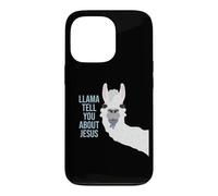 Carcasa para iPhone 13 Pro Llama te Habla de Jesús Divertido Religioso Cristiano
