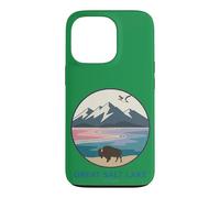 Carcasa para iPhone 13 Pro Logotipo de Bolsillo de Bisonte de The Great Salt Lake Trail Utah