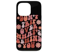 Carcasa para iPhone 13 Pro Look Ahead Not Behind You Retro Groovy Cita