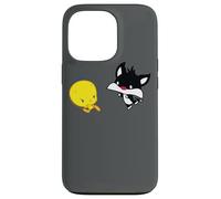 Carcasa para iPhone 13 Pro Looney Tunes Sylvester and Tweety Chibi Chase