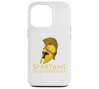 Carcasa para iPhone 13 Pro Los espartanos Nunca se rinden - Historia Griega Antigua Esparta