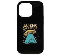 Carcasa para iPhone 13 Pro Los Extraterrestres Son un Psyop Divertido OVNI Desinformación Engaño Alien Meme