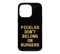 Carcasa para iPhone 13 Pro Los pepinillos no Pertenecen a Las Hamburguesas Hamburguesa Divertida de Comida rápida