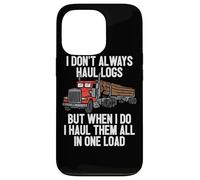 Carcasa para iPhone 13 Pro Los Transporte Todo en uno Log Logging Truck Driver Hauler