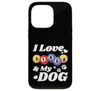 Carcasa para iPhone 13 Pro Love Bingo and Dogs Night Lucky Game Party