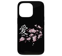 Carcasa para iPhone 13 Pro Love Kanji Symbol & Japanese Sakura Valentine’s Day