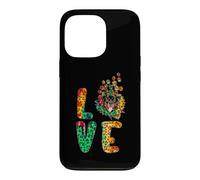 Carcasa para iPhone 13 Pro Love Rottweiler Dog Sunflower Tie Dye Funny Puppy Lover