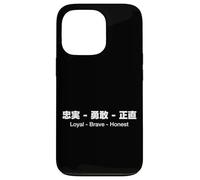 Carcasa para iPhone 13 Pro Loyal - Brave - Honest English & Japanese Quotes Version