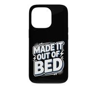 Carcasa para iPhone 13 Pro Made It out of Bed Logro Éxito de la mañana ||-