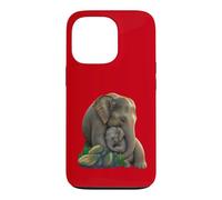 Carcasa para iPhone 13 Pro Madres, mamás aman, Elefantes