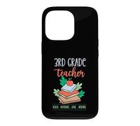 Carcasa para iPhone 13 Pro Maestro de Tercer Grado enseñar motivar Amor Inspirar Lema Escolar