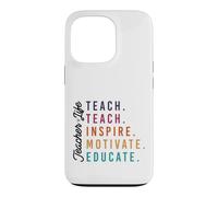 Carcasa para iPhone 13 Pro Maestro Vida Enseñar Inspirar Motivar Educar