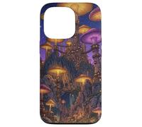 Carcasa para iPhone 13 Pro Magical Mushroom Village Fantasía Fairycore World
