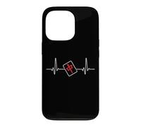 Carcasa para iPhone 13 Pro Mahjong Pasión y Latido del Corazón Dragón Rojo