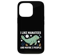 Carcasa para iPhone 13 Pro Manatí Me Gustan los manatíes y quizás Papas flotantes para 3 Personas