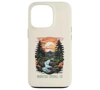 Carcasa para iPhone 13 Pro Manitou Springs, Colorado, EE. UU., diseño panorámico Retro de montañas