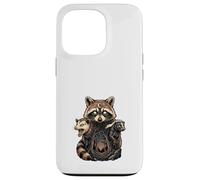 Carcasa para iPhone 13 Pro Mapache Zarigüeya Tejón Bosque Místico