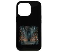 Carcasa para iPhone 13 Pro Máscaras góticas Salón Oscuro Mascarada Catedral Escena Diseño