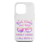 Carcasa para iPhone 13 Pro Matching Family Boat Waves Sun Rays Family Chaos All Days