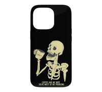 Carcasa para iPhone 13 Pro Matrimonio Divertido Decir Café Y Mi Esposa Hombres Mujeres Calavera
