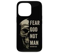 Carcasa para iPhone 13 Pro Matthew 10:2 Fear God Not Man - Christian Faith Bible Gospel