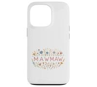 Carcasa para iPhone 13 Pro Mawmaw Floral Wildflower Garden Design para Abuelas