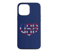 Carcasa para iPhone 13 Pro MAX 4 de Julio USA Dot Letter