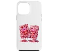 Carcasa para iPhone 13 Pro MAX 67 Six Seven Valentine Hearts Poker Card Meme Couple Girls