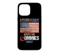Carcasa para iPhone 13 Pro MAX A Pledge A Day Keeps The Commies Away American Flag America