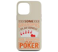 Carcasa para iPhone 13 Pro MAX Abuelo Juegos de Cartas Jugadores de póker Casino Jugador Abuelo