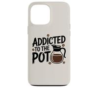 Carcasa para iPhone 13 Pro MAX Adicto al Amante de la cafetera Cafeína Humor Barista