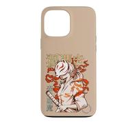 Carcasa para iPhone 13 Pro MAX Aesthetic Japanese Kabuki Kitsune Mask Demon Samurai Girl
