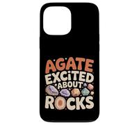 Carcasa para iPhone 13 Pro MAX Agate Excited About Rocks Nerd de geología de Rocas -