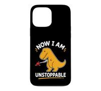 Carcasa para iPhone 13 Pro MAX Ahora Soy imparable Amarillo T Rex Divertido