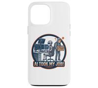Carcasa para iPhone 13 Pro MAX AI tomó mi Trabajo Programador Divertido Robot Humor