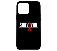Carcasa para iPhone 13 Pro MAX Aids Survivor VIH Red Ribbon Aids Warrior - Día Mundial del SIDA