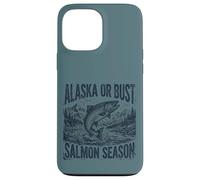 Carcasa para iPhone 13 Pro MAX Alaska or Bust Salmon Season Fishing Angler Adventure