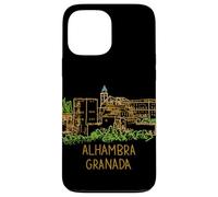 Carcasa para iPhone 13 Pro MAX Alhambra Granada España Viaje Souvenir City Monumento Regalo