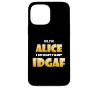 Carcasa para iPhone 13 Pro MAX Alice Joke Idgaf Meme Funny Halloween Costume For Alices