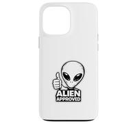 Carcasa para iPhone 13 Pro MAX Alien Aprobado Thumbs Up Gráfico Divertido OVNI alienígena
