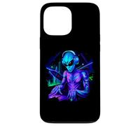 Carcasa para iPhone 13 Pro MAX Alien Cyborg DJ Robot Grabar Techno Música Cool Aliens