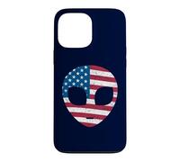 Carcasa para iPhone 13 Pro MAX Alien Head Bandera Americana Patriótica - I Love USA America Fan