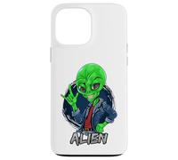 Carcasa para iPhone 13 Pro MAX Alien Rockstar Funny Martian Outer Space Sci Fi Invasión