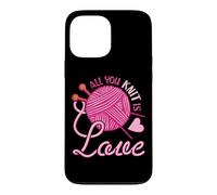 Carcasa para iPhone 13 Pro MAX All You Knit Is Love - Juego de Notas para Tejer