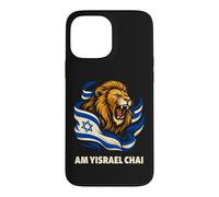Carcasa para iPhone 13 Pro MAX Am Yisrael Chai León de Judá Bandera Israelí Inglés