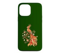 Carcasa para iPhone 13 Pro MAX Amante de los Azulejos de Mahjong Phoenix con Forma de pájaro fénix en Flor